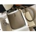 Hermes Evelyne III TPM Bag In Taupe Clemence Leather Hermes Evelyne III TPM Bag In Taupe Clemence Leather