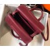 Hermes Halzan 31cm Bag In Bordeaux Clemence Leather Hermes Halzan 31cm Bag In Bordeaux Clemence Leather