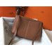 Hermes Halzan 31cm Bag In Gold Clemence Leather Hermes Halzan 31cm Bag In Gold Clemence Leather