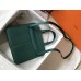 Hermes Halzan 31cm Bag In Malachite Clemence Leather Hermes Halzan 31cm Bag In Malachite Clemence Leather