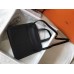Hermes Halzan 31cm Bag In Black Clemence Leather Hermes Halzan 31cm Bag In Black Clemence Leather