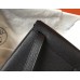 Hermes Halzan 31cm Bag In Black Clemence Leather Hermes Halzan 31cm Bag In Black Clemence Leather