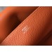 Hermes Halzan 31cm Bag In Orange Clemence Leather Hermes Halzan 31cm Bag In Orange Clemence Leather