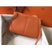 Hermes Halzan 31cm Bag In Orange Clemence Leather Hermes Halzan 31cm Bag In Orange Clemence Leather