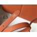 Hermes Halzan 31cm Bag In Orange Clemence Leather Hermes Halzan 31cm Bag In Orange Clemence Leather