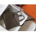 Hermes Halzan 31cm Bag In Taupe Clemence Leather Hermes Halzan 31cm Bag In Taupe Clemence Leather