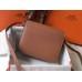 Hermes Mini Sac Roulis 18cm Bag In Brown Evercolor Calfskin Hermes Mini Sac Roulis 18cm Bag In Brown Evercolor Calfskin