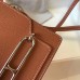 Hermes Mini Sac Roulis 18cm Bag In Brown Evercolor Calfskin Hermes Mini Sac Roulis 18cm Bag In Brown Evercolor Calfskin