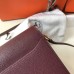 Hermes Mini Sac Roulis 18cm Bag In Burgundy Evercolor Calfskin Hermes Mini Sac Roulis 18cm Bag In Burgundy Evercolor Calfskin