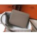 Hermes Mini Sac Roulis 18cm Bag In Grey Evercolor Calfskin Hermes Mini Sac Roulis 18cm Bag In Grey Evercolor Calfskin