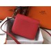 Hermes Mini Sac Roulis 18cm Bag In Red Evercolor Calfskin Hermes Mini Sac Roulis 18cm Bag In Red Evercolor Calfskin