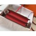 Hermes Mini Sac Roulis 18cm Bag In Red Evercolor Calfskin Hermes Mini Sac Roulis 18cm Bag In Red Evercolor Calfskin