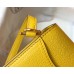 Hermes Mini Sac Roulis 18cm Bag In Yellow Evercolor Calfskin Hermes Mini Sac Roulis 18cm Bag In Yellow Evercolor Calfskin