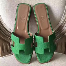Hermes Oran Sandals In Bamboo Epsom Leather Hermes Oran Sandals In Bamboo Epsom Leather