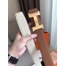Hermes Constance 2 Belt Buckle & Brown/White Epsom 42MM Strap Hermes Constance 2 Belt Buckle & Brown/White Epsom 42MM Strap