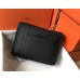 Hermes Steve 35 Messenger Bag In Black Clemence Calfskin Hermes Steve 35 Messenger Bag In Black Clemence Calfskin