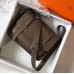 Hermes Steve 35 Messenger Bag In Taupe Clemence Calfskin Hermes Steve 35 Messenger Bag In Taupe Clemence Calfskin