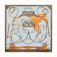 Hermes Beige Projets Carres Shawl 140 Hermes Beige Projets Carres Shawl 140