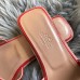 Hermes Oran Sandals In Red Patent Leather