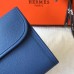 Hermes Jige Elan 29 Clutch In Blue Agate Epsom Leather