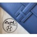 Hermes Jige Elan 29 Clutch In Blue Agate Epsom Leather