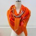 Hermes Orange Projets Carres Shawl 140 Hermes Orange Projets Carres Shawl 140
