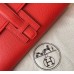 Hermes Jige Elan 29 Clutch In Red Epsom Leather