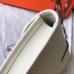 Hermes Jige Elan 29 Clutch In White Epsom Leather