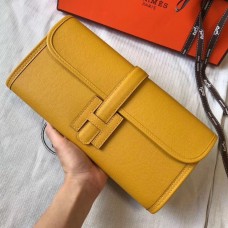 Hermes Jige Elan 29 Clutch In Yellow Epsom Leather Hermes Jige Elan 29 Clutch In Yellow Epsom Leather