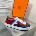 Hermes Boomerang Sneakers In Multicolore Bordeaux Leather Hermes Boomerang Sneakers In Multicolore Bordeaux Leather