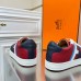 Hermes Boomerang Sneakers In Multicolore Bordeaux Leather Hermes Boomerang Sneakers In Multicolore Bordeaux Leather