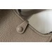 Hermes Evelyne III TPM Bag In Tourterelle Clemence Leather Hermes Evelyne III TPM Bag In Tourterelle Clemence Leather