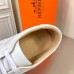 Hermes Boomerang Sneakers In White Epsom Leather Hermes Boomerang Sneakers In White Epsom Leather
