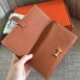Hermes Brown Clemence Bearn Gusset Wallet Hermes Brown Clemence Bearn Gusset Wallet