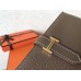 Hermes Taupe Clemence Bearn Gusset Wallet Hermes Taupe Clemence Bearn Gusset Wallet