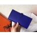 Hermes Blue Electric Epsom Bearn Gusset Wallet Hermes Blue Electric Epsom Bearn Gusset Wallet