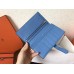 Hermes Blue Jean Epsom Bearn Gusset Wallet Hermes Blue Jean Epsom Bearn Gusset Wallet