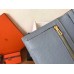 Hermes Blue Lin Epsom Bearn Gusset Wallet Hermes Blue Lin Epsom Bearn Gusset Wallet