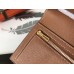 Hermes Brown Epsom Bearn Gusset Wallet Hermes Brown Epsom Bearn Gusset Wallet