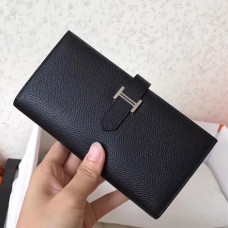 Hermes Black Epsom Bearn Gusset Wallet Hermes Black Epsom Bearn Gusset Wallet