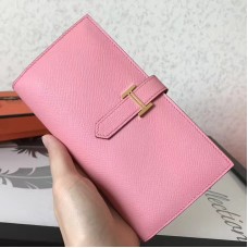 Hermes Pink Epsom Bearn Gusset Wallet Hermes Pink Epsom Bearn Gusset Wallet