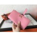 Hermes Pink Epsom Bearn Gusset Wallet Hermes Pink Epsom Bearn Gusset Wallet