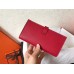 Hermes Red Epsom Bearn Gusset Wallet Hermes Red Epsom Bearn Gusset Wallet