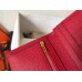 Hermes Red Epsom Bearn Gusset Wallet Hermes Red Epsom Bearn Gusset Wallet