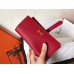 Hermes Red Epsom Bearn Gusset Wallet Hermes Red Epsom Bearn Gusset Wallet
