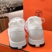 Hermes Men's Addict Sneakers In White Knit Hermes Mens Addict Sneakers In White Knit