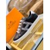 Hermes Mens Avantage Sneakers In Black Calfskin