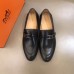 Hermes Mens Monterey Loafers In Black Calfskin