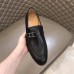 Hermes Mens Monterey Loafers In Black Calfskin