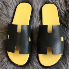 Hermes Izmir Sandals In Dark Green Swift Leather Hermes Izmir Sandals In Dark Green Swift Leather